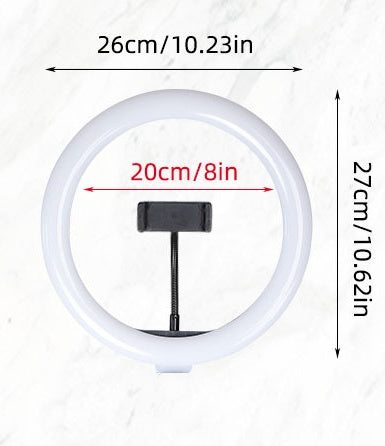 Live Fyllnadsbelysning 10 Tum 26 cm Ring Skönhetslampa