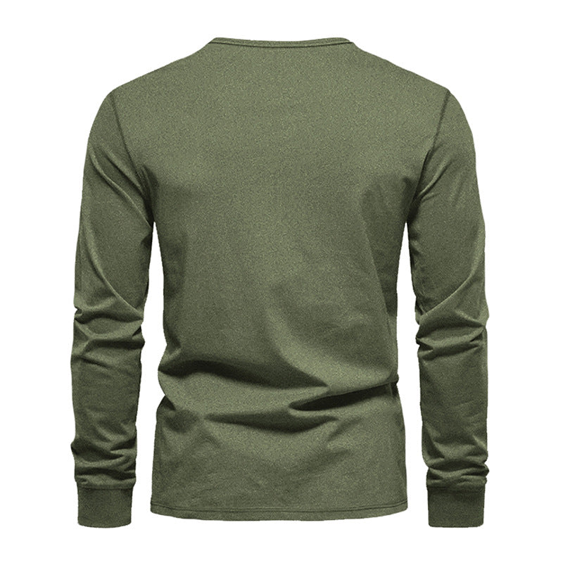 Herr T-shirt Plus Size Snabbtorkande långärmad trend
