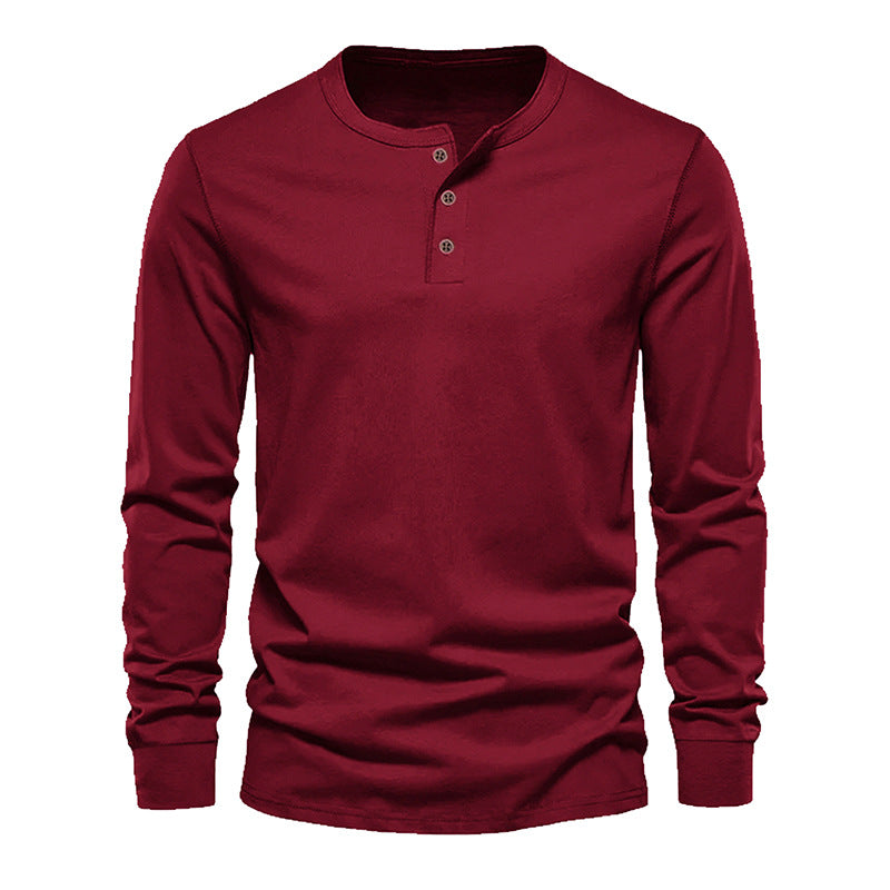 Herr T-shirt Plus Size Snabbtorkande långärmad trend