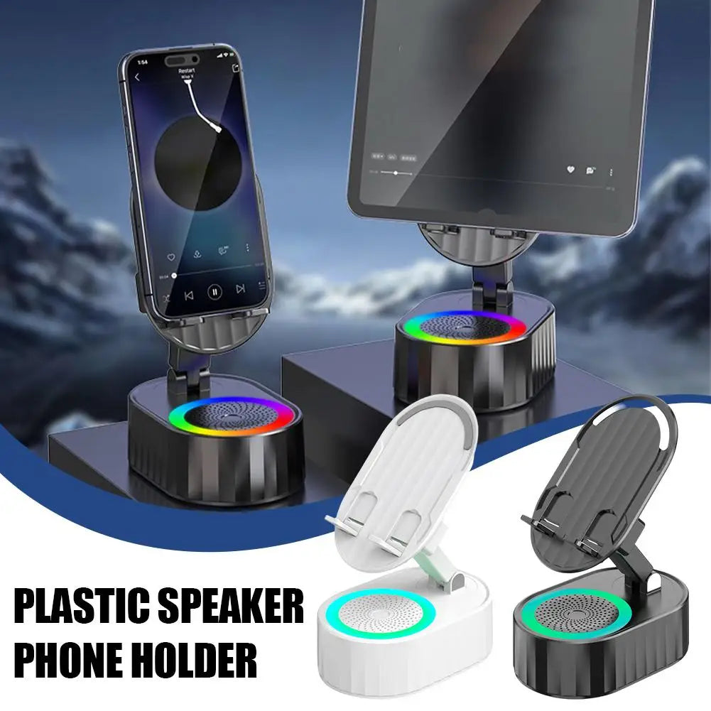 Mobilhållare med Inbyggd Sensorhögtalare & Powerbank.