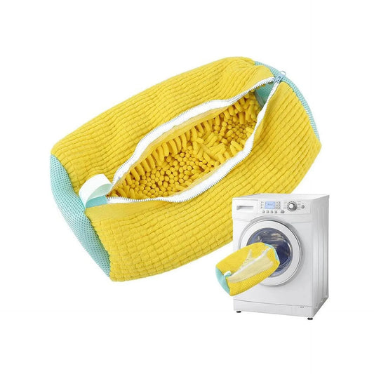 Skor tvättpåse med vadderat nät – Skor skydd, fluffiga fibrer, polyester. Skonsam mot skor i tvättmaskin och tork påse.