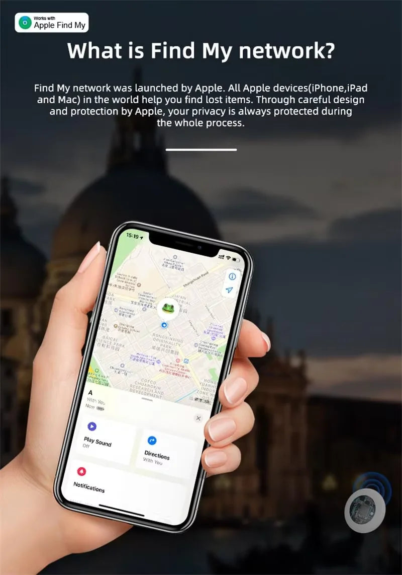 Smart Bluetooth GPS Tracker Airtag Work with Apple Find My APP ITag Anti Lost Locator Pet Finder Air Tags for IOS