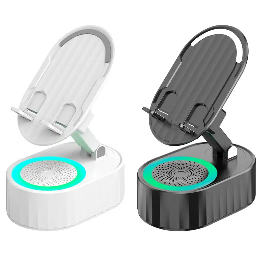 Mobilhållare med Inbyggd Sensorhögtalare & Powerbank.